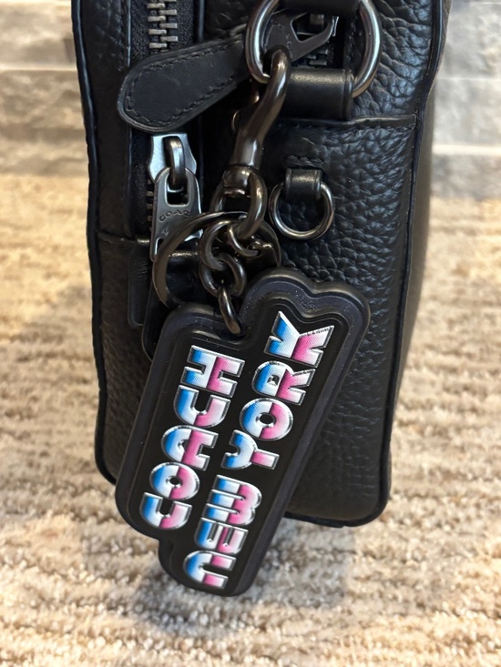 Coach Handbags - Coach NYC “80s Style” Logo Bag Clip/Keyring